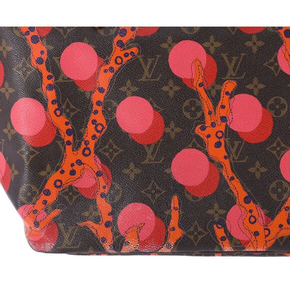 Louis Vuitton Monogram La Mage Neverfull MM Tote Bag M41603 LV Brown Red Pink - Picture 13 of 15